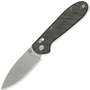 GEO Knife Frost SW M390 Blade Tiger Stripe Pattern Flamed Ti