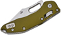 Microtech Stitch - RAM-LOK™ S/E Fluted OD Green Stonewash Partial Serrated 169RL-11FLOD