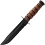 KA-BAR USMC Fixed Blade Knife Leather Sheath, serrated edge 1218