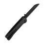 QSP Knife Penguin, Black Stonewash D2 Blade, CF overlay G10 Handle QS130-U