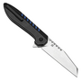 Kansept Kosame Stonewashed 154CM,Blackwash Ti with Blue G10 Inlay T1093F4