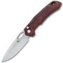 Black Fox Atros Folding Knife Stainless steel VG10 Black Stone wash Blade, Red sandalwood Handle