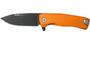 Lionsteel ROK ORANGE Aluminum knife, RotoBlock, Chemical Black blade M390 ROK A OB