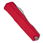 Microtech Cypher® II D/E Red Stonewash Standard 1242-10RD