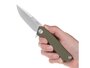 ANV Knives Z100 Sleipner Stonewash / Plain edge, G10 Olive / Liner Lock ANVZ100-013