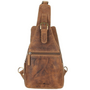 GreenBurry Crossbody Bag Leder 20x40cm &quot;Vintage&quot; antikbraun