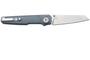 MKM MIURA – CPM Magnacut SW bld - SOLID Grey Alu hdl, BUTTON LOCK - REV. S/S CLIP MK MI-AGY