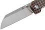 QSP Knife Penguin, Satin D2 Blade, Brown Micarta Handle QS130-A