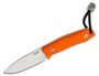 Lionsteel Fixed knife m390 blade Orange G handle, leather sheath, Ti Pearl M1 GOR