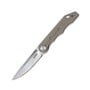 KUBEY Mizo Liner Lock Front Flipper Folding Knife Tan G10 Handle KU2101E