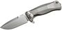 Lionsteel Solid Titanium knife, RotoBlock. Sleipner, GREY with  FLIPPER SR11 G