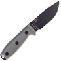 ESEE Knives Model 3 musta terä, harmaa kahva tupella + klipsi