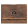 GreenBurry Vintage Leather Wallet Antique brown 9x7cm