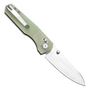 TENABLE KNIVES Beaver Stonewashed Nitro-V 0.125&#039;&#039;/3.2mm Jade G10 T1105V4