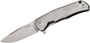 Lionsteel Folding knife, M390 blade, Titanium handle GREY Acc. IKBS wood KIT box  TRE GY