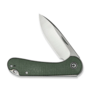 Civivi Elementum Slip Joint Green Canvas Micarta HandleSatin Finished 14C28N Blade