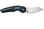 FOX knives ANARCNIDE JUPITER FOLDING KNIFE STAINLESS STEEL M390 SATIN BLD,TITANIUM+INSERT BLUE HDL F