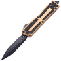Microtech SCARAB II GEN III D/E BLACK STANDARD TAN 1280-1TA
