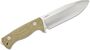 Lionsteel Fixed blade, CPM 3V SATIN blade,  GREEN  CANVAS  handle with Kydex sheath T6 3V CVG