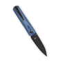 Kizer Feist Black Stonewash Blade, Blue Denim Micarta - V3499C2