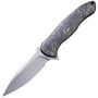 WE Kitefin Knife Marble Carbon Fiber Presentation Handle With Black Ti Lock Side Handle Polished Bea