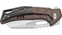 Fox Chronos Folding Knife Stainless Steel Magnacut Satin Blade, Alluminium Ergal Bronze Handle