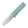 KUBEY Sailor Liner Lock EDC Flipper Knife Jade G10 Handle KU317E