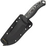 ESEE Knives Model 5 Black Blade 3D Grey-Black G10 survival knife 5PB-002 kydex sheath + clip plate