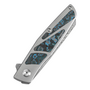 KANSEPT Cru Damascus 0.118&quot; / 3.0mm Plain Titanium &amp; Artic Storm Fatcarbon K1092A3