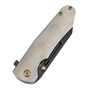KANSEPT Superhawk Blackwash CPM S35VN 0.157&quot; / 4.0mm Titanium with Orange Peel Finish K1084A2