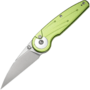 Civivi Starflare Lime Green Aluminum HandleSatin Finished Nitro-V BladeButton Lock C23052-3