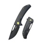 Kubey Hyperion Frame Lock Tactical Knife Black 6AL4V Titanium Handle KB368B