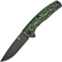 Kansept AGI Black Stonewashed CPM S35VN Green Carbon Fiber + Black Stonewashed Titanium K2037A4