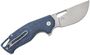 MKM VINCENT – MAGNACUT SW bld, DENIM CANVAS MICARTA hdl, S/S WIRE CLIP MK VCM-DC 