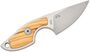 MKM MIKRO 1 – M390 SATIN DROP POINT Fixed bld, OLIVE WOOD hdl, +POCKET LEATHER SHEATH MK MR01-O