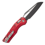 Microtech MSI S/E BLACK STANDARD ALUMINUM FRAG RED 210-1FRRD