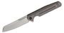 WE Knife Reiver Titanium Gray/Silver CPM S35VN we16020-1