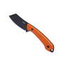 KUBEY Perses Couteau de Survie Extérieur à Lame Fixe Manche Orange G10 Étui Kydex Tek-lok KU302B