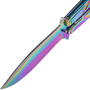 Magnum 06EX401 Balisong Rainbow Griff aus Edelstahl Mehrfarbig
