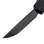 Microtech ULTRATECH ZBP S/E SHADOW DLC PARTIAL SERRATED DLC HARDWARE 1121-2DLCTSH