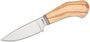 Lionsteel Fixed knife m390 blade OLIVE wood andle, Ti guard, leather sheath WL1  UL