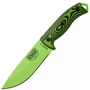 ESEE-5 venom green blade, neon green/black G-10 3D handle, black kydex sheath 5PVG-007