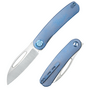 KUBEY Decimal Belt Satin M390 Čepel Modrý Titan Linerlock KB354C