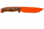 ESEE-6 orange blade, orange/black G-10 3D handle, black sheath 6POR-006