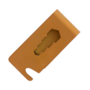 Halfbreed Blades Cash Card Clip CCC-01 BRZ - Titanium