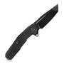 KUBEY Carve Nest Liner Lock Tactical Folding Knife Black G10 Handle KB237D