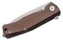 Lionsteel Myto Folding knife STONE WASHED M390 blade, EARTH BROWN  aluminum handle MT01A ES