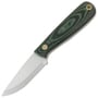 Brisa Brisa Necker 70 - Green micarta  12C27 Scandi Sheath Necker 70 Leather BR-012-66437-1549