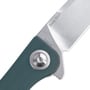 Kizer Swaggs Swayback Liner Lock Knife Green G-10 - V3566N5