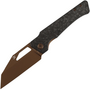 Kansept Egress Rose Gold Coated CPM S35VN Shred Carbon Fiber K1033A3